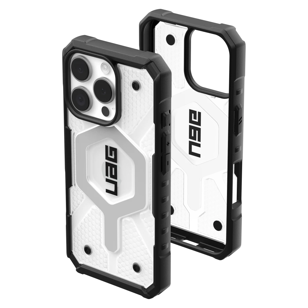 Urban Armor Gear (UAG) - Pathfinder Clear MagSafe Case for Apple iPhone 16 Pro - Ice