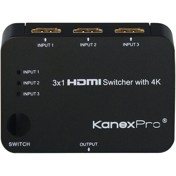 KanexPro 3x1 HDMI Switcher with 4K Support