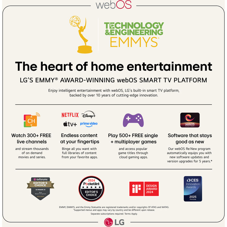 LG UA77 55" 4K HDR Smart LED TV