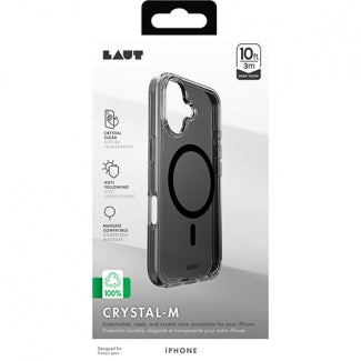 Laut Crystal-M Case with MagSafe iPhone 16 Plus Black Crystal