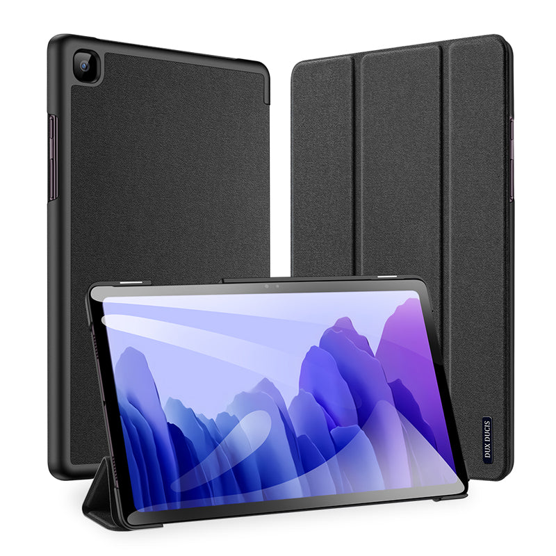 DUX DUCIS DOMO Series Tri Fold Stand Tablet Case for Samsung Galaxy Tab A7 Lite Black