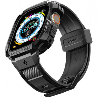 Spigen Rugged Armor Case Compatible with Apple Watch Ultra 2/1 49mm - Black