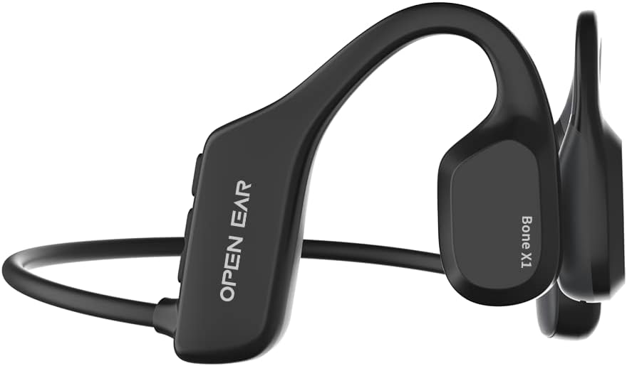 OPN Sound Mezzo Bluetooth® Bone-Conduction Neckband Headphones with Microphone, Black