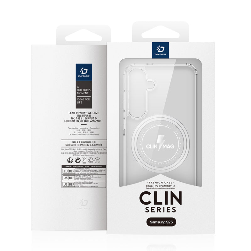 DUX DUCIS Clin Series Clear Case with MagSafe for Samsung Galaxy S25 Transparent