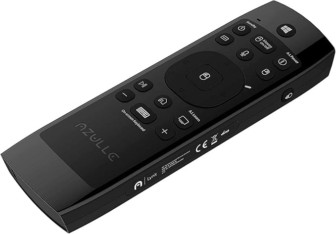 Azulle Lynk Multifunctional Remote Control – Universal Wireless Mouse Touchpad, Windows Keyboard, Backlit, Microphone.