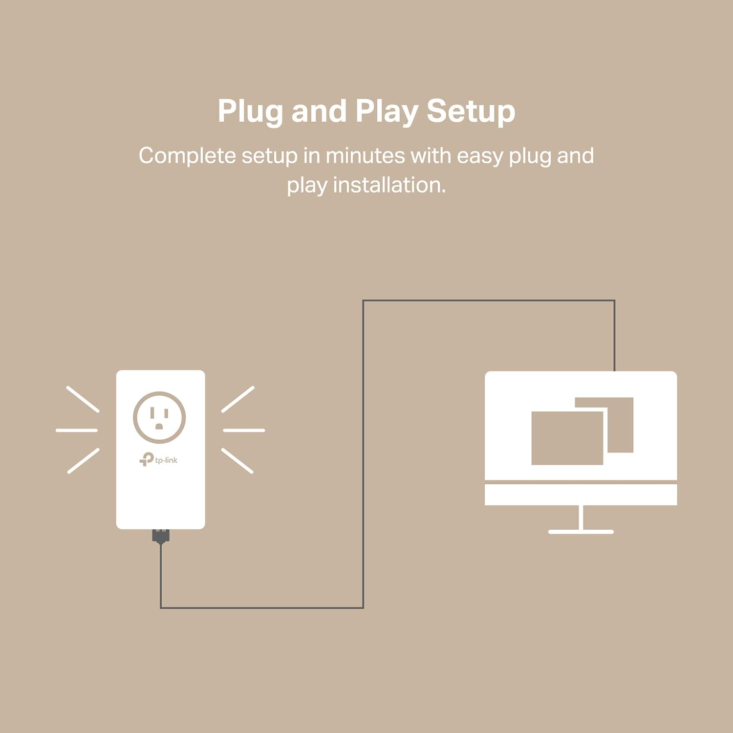 TP-Link TL-PA7017P AV1000 Gigabit Passthrough Powerline Extender Starter Kit