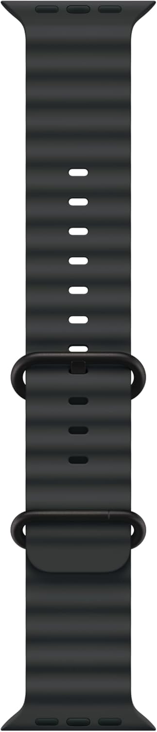 Apple Watch Band - Ocean Band (49mm) - Black with Black Titanium Finish