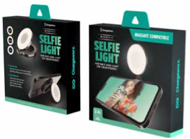Chargeworx MAGNETIC SELFIE LIGHT PORTABLE RING LIGHT FOR SMARTPHONES