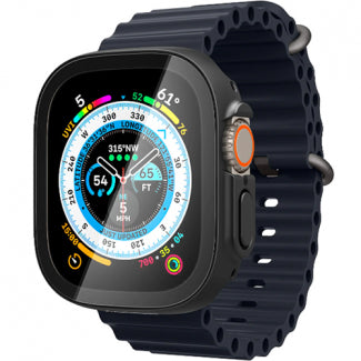 Spigen Apple Watch Ultra 2 / Ultra CaseThin Fit 360 w/ Tempered Glass SP