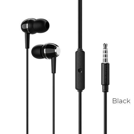 BOROFONE BM36 3.5mm Acura Universal Earphone with Mic Black