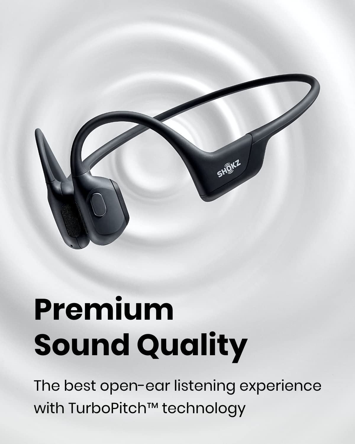 Shokz OpenRun Pro Premium Bone-Conduction Open-Ear Sport Headphones with Microphones