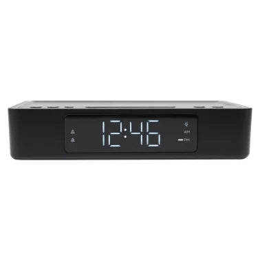 Lumoday™ USB Alarm Clock with Wireless Charging
