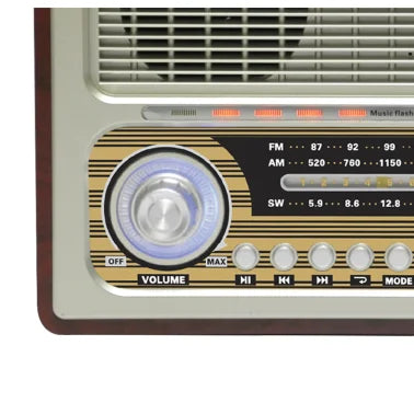 Supersonic® Multi-Function AM/FM/Bluetooth® Speaker with Rechargeable Battery