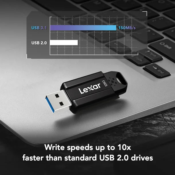 Lexar® JumpDrive® S80 USB 3.1 Flash Drive (128 GB)