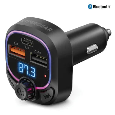 HyperGear® IntelliCast Road FM Transmitter Car Charger, Black