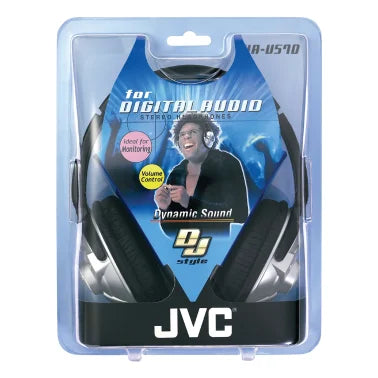 JVC® DJ-Style Full-Size On-Ear Headphones for Monitoring