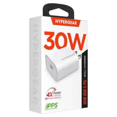 HyperGear® 30-Watt USB-C® Power Delivery Wall Charger with PPS