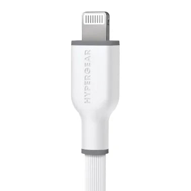 HyperGear® Flexi Pro USB-C® to Lightning® Soft-Touch Silicone Fast Charge and Sync Cable, 10-Ft. (Gray)