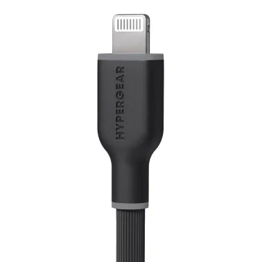 HyperGear® Flexi Pro USB-C® to Lightning® Soft-Touch Silicone Fast Charge and Sync Cable, 10-Ft. (Gray)
