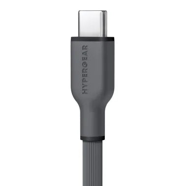 HyperGear® Flexi Pro USB-C® to USB-C® Soft-Touch Silicone Fast Charge and Sync Cable (10 FT)