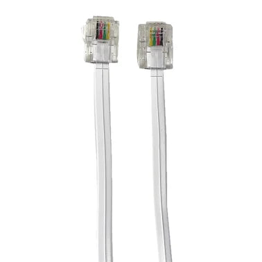 RCA Phone Line Cord 7ft (White)