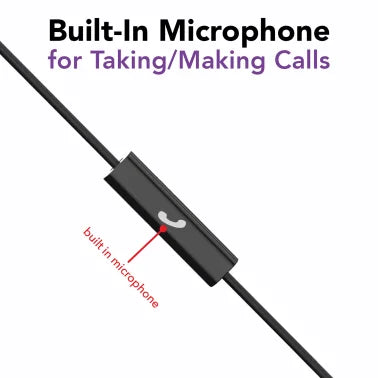 Maxell® Wired On-Ear Lightweight Headphones with In-Line Mic, and USB-C® Connector