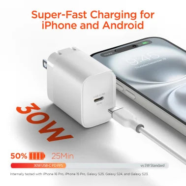 HyperGear® 30-Watt USB-C® Power Delivery Wall Charger with PPS