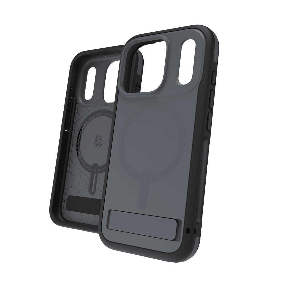 ZAGG - Sedona Snap MagSafe Case with Kickstand for Apple iPhone 17 Series - Black
