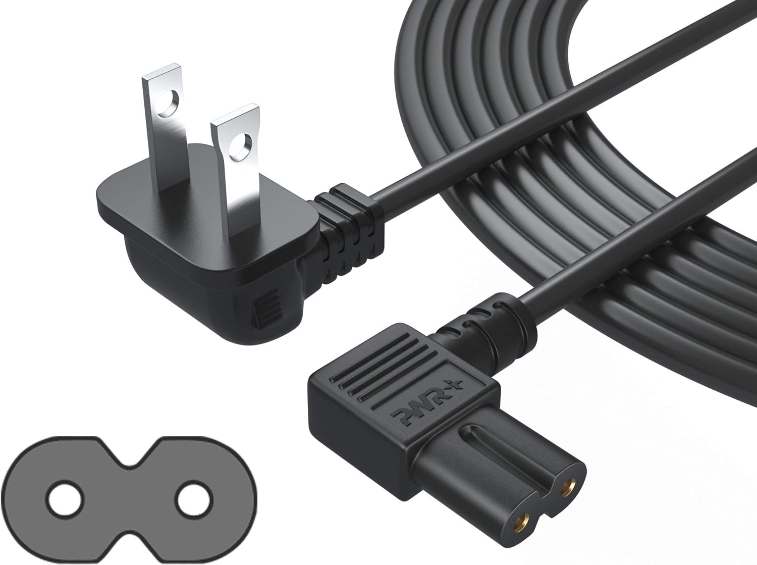 PWR+ Extra Long 12FT AC Power Cord (2 Prong/2 Slot)