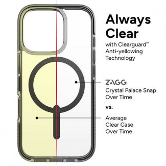 ZAGG - Santa Cruz Snap MagSafe Case Apple iPhone 16 Pro Max - Black