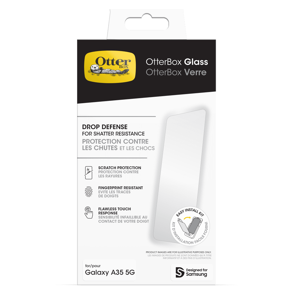 OtterBox - Glass Screen Protector for Samsung Galaxy A35 5G - Clear