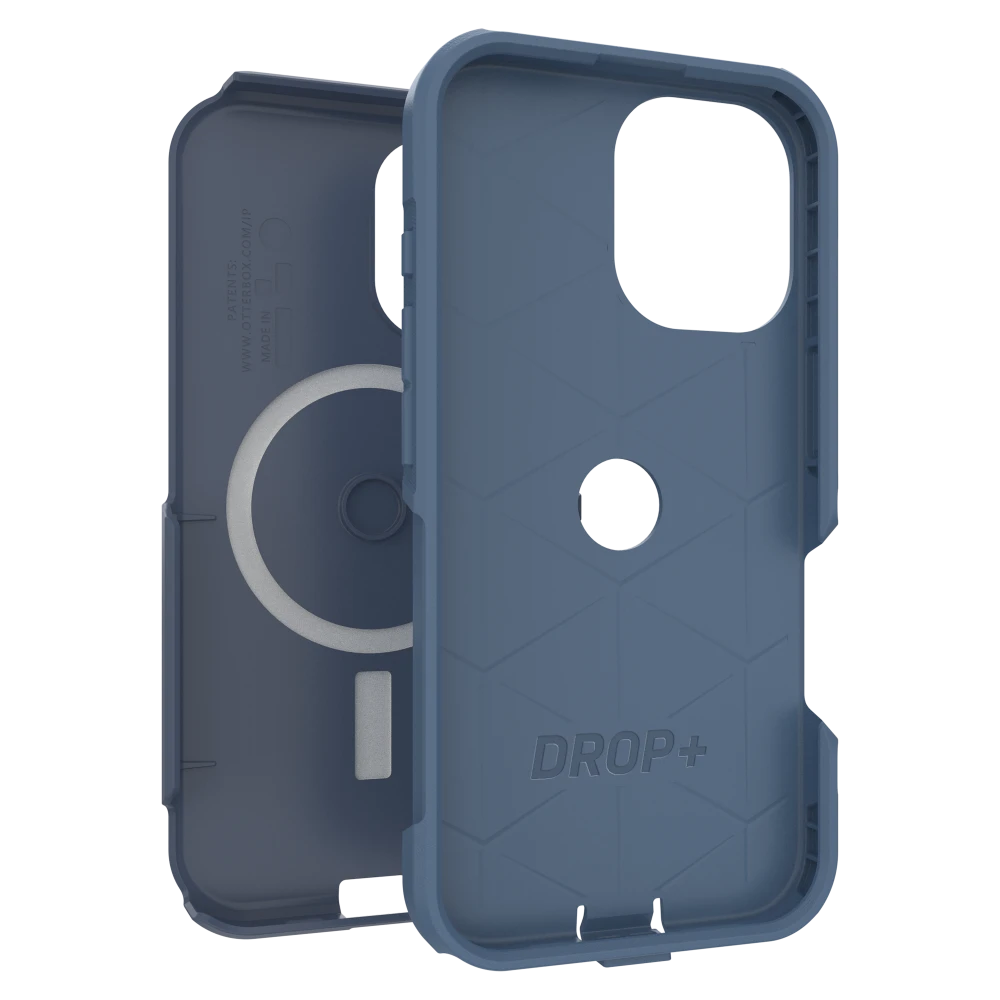 OtterBox - Commuter MagSafe Case for Apple iPhone 16 - Baby Blue Jeans
