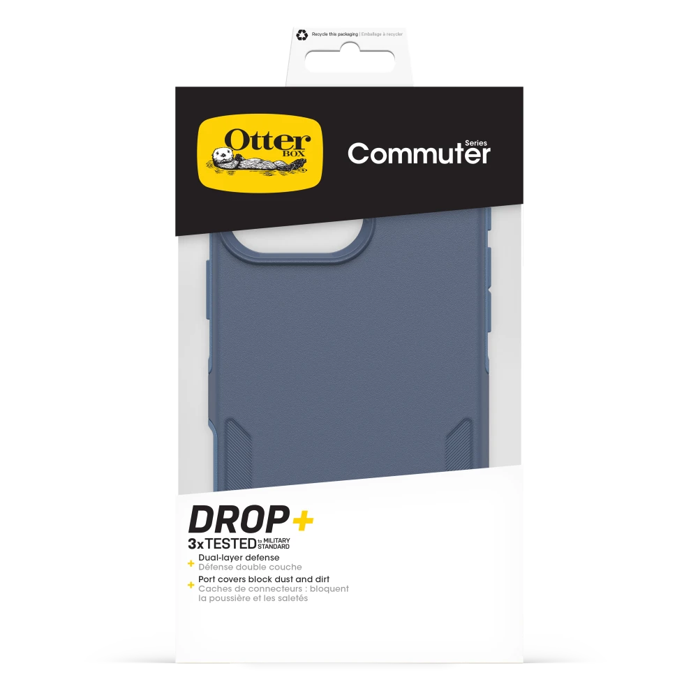 OtterBox - Commuter MagSafe Case for Apple iPhone 16 Pro - Baby Blue Jeans