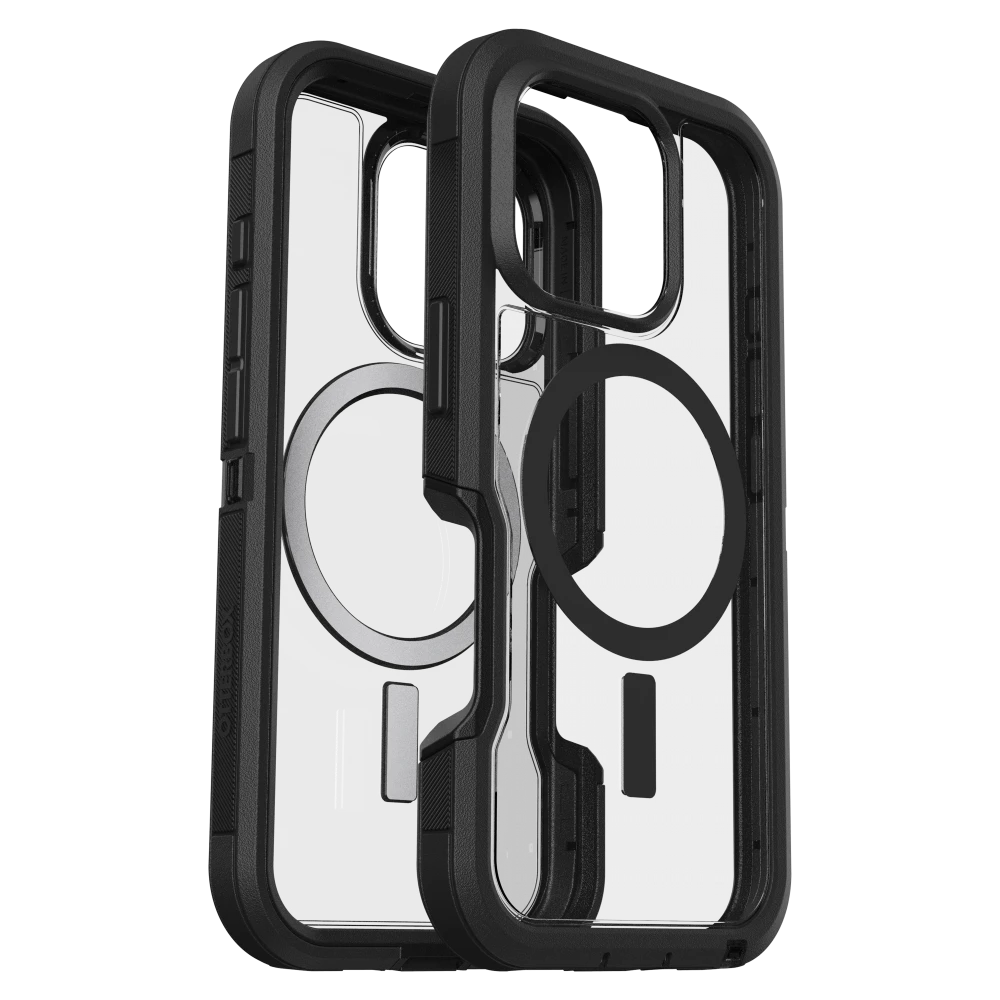 OtterBox - Defender Pro XT Clear MagSafe Case for Apple iPhone 16 Pro Max - Dark Side