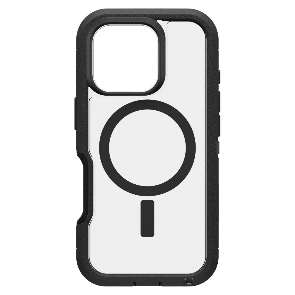 OtterBox - Defender Pro XT Clear MagSafe Case for Apple iPhone 16 Pro Max - Dark Side