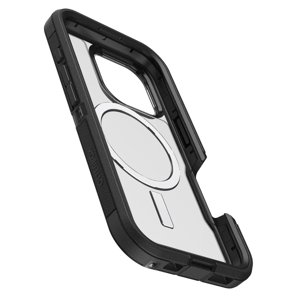 OtterBox - Defender Pro XT Clear MagSafe Case for Apple iPhone 16 Pro - Dark Side