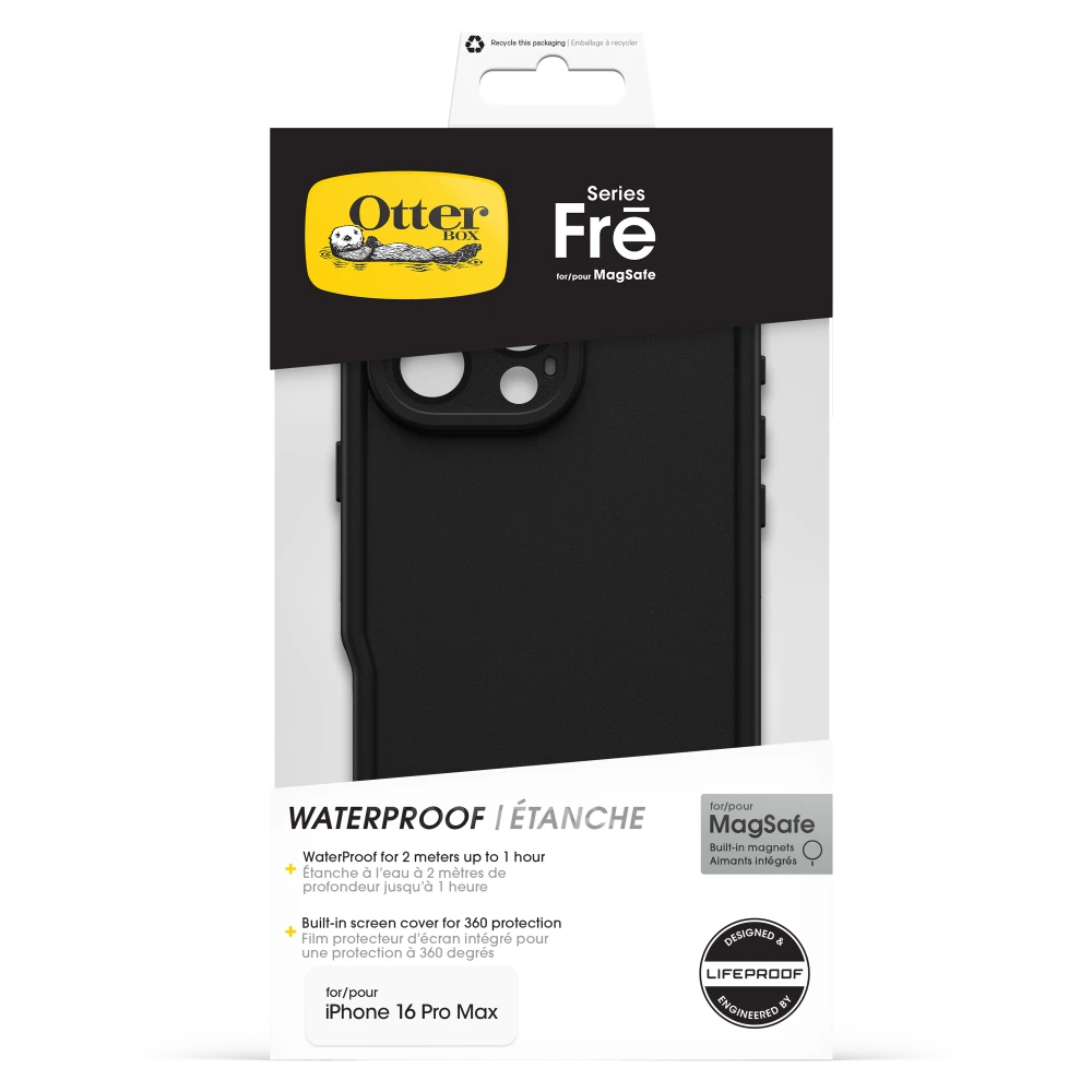 OtterBox - FRE MagSafe Case for Apple iPhone 16 Pro Max - Black