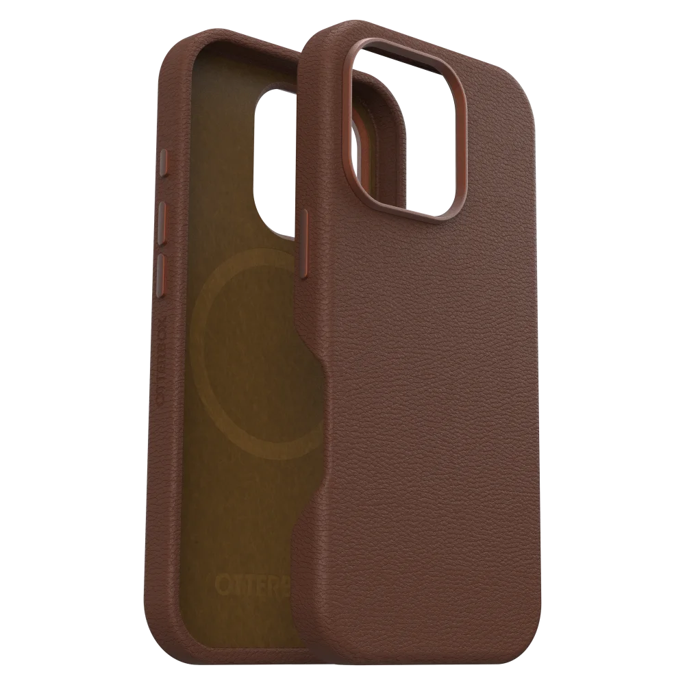 OtterBox - Symmetry Cactus Leather MagSafe Case for Apple iPhone 16 Pro Max - Rich Adobe