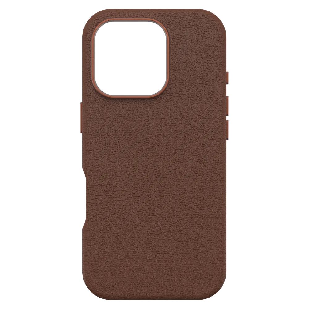 OtterBox - Symmetry Cactus Leather MagSafe Case for Apple iPhone 16 Pro Max - Rich Adobe