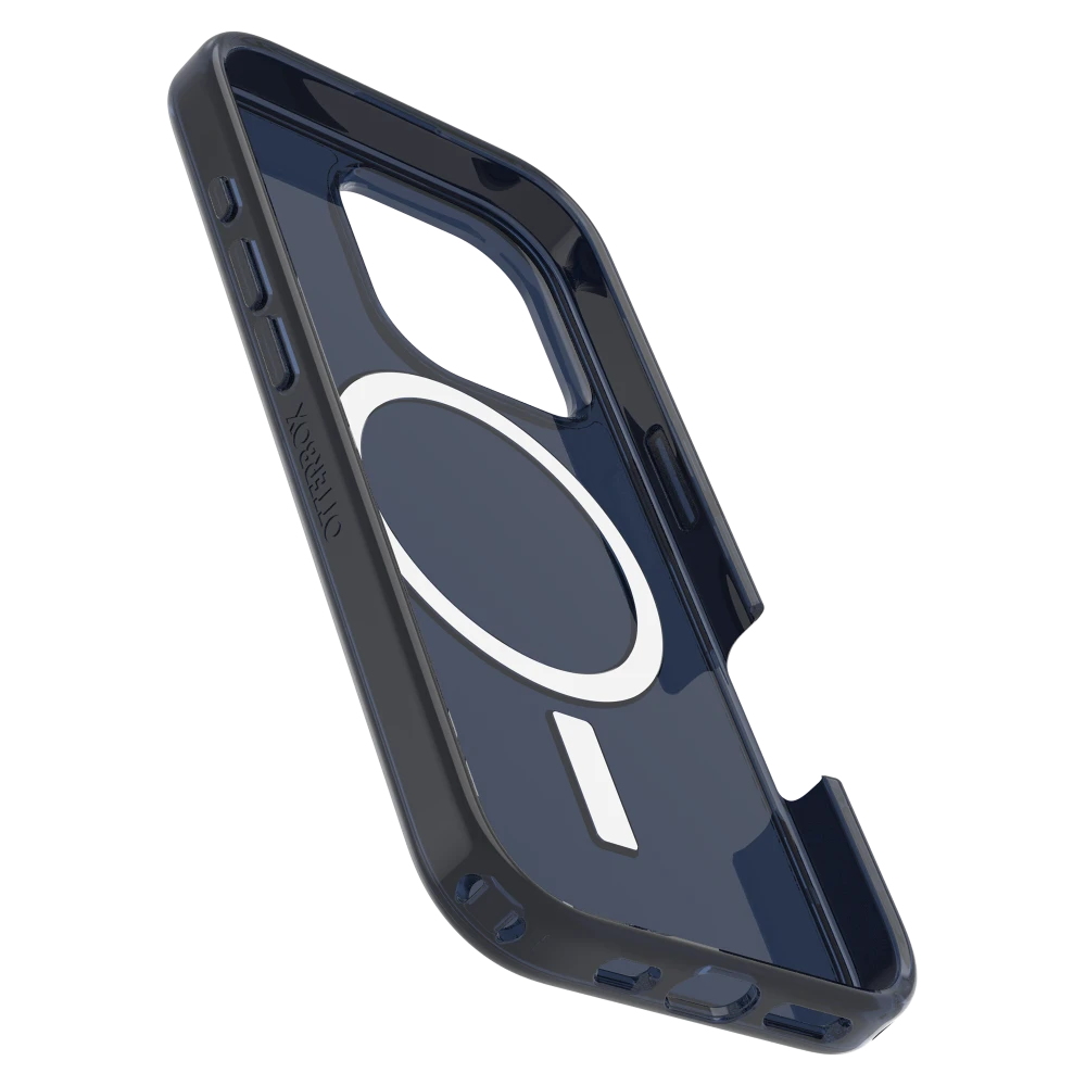 OtterBox - Symmetry Clear MagSafe Case for Apple iPhone 16 Pro - Blue Bear