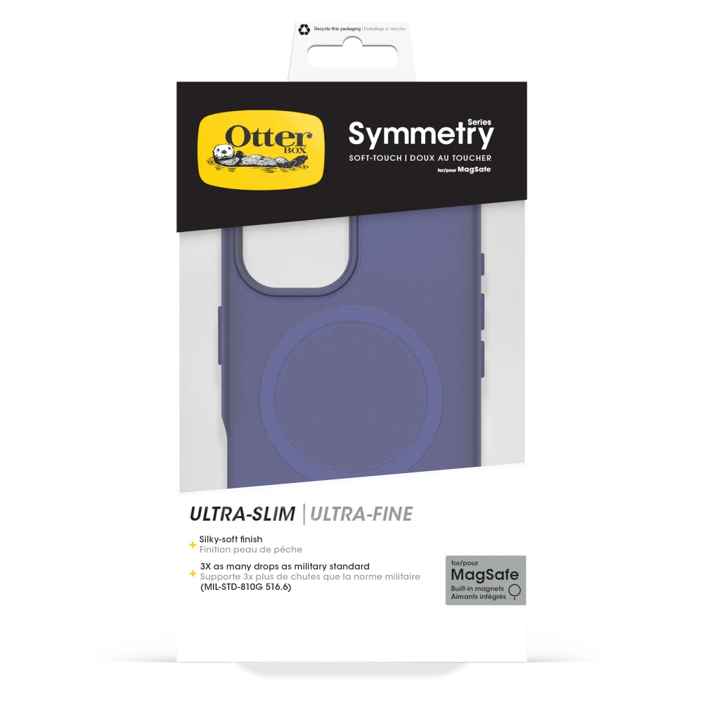 OtterBox - Symmetry Soft-Touch MagSafe Case for Apple iPhone 16 - Craft Blue