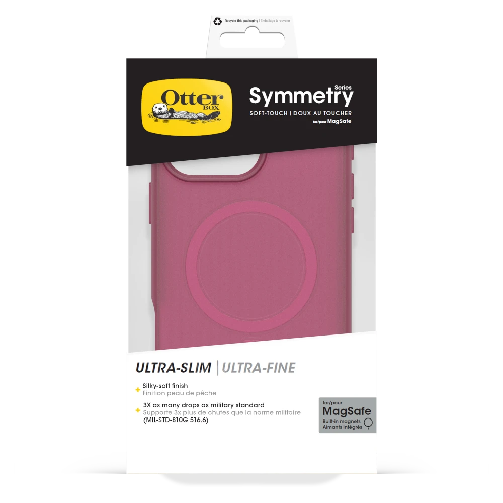 OtterBox - Symmetry Soft-Touch MagSafe Case for Apple iPhone 16 Pro Max - Glass Heart
