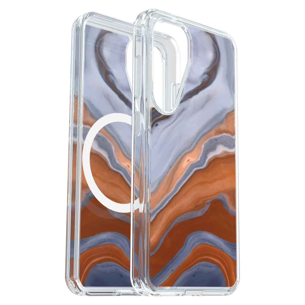 OtterBox - Symmetry Clear Magnetic Case for Samsung Galaxy S25 - High Desert Marble