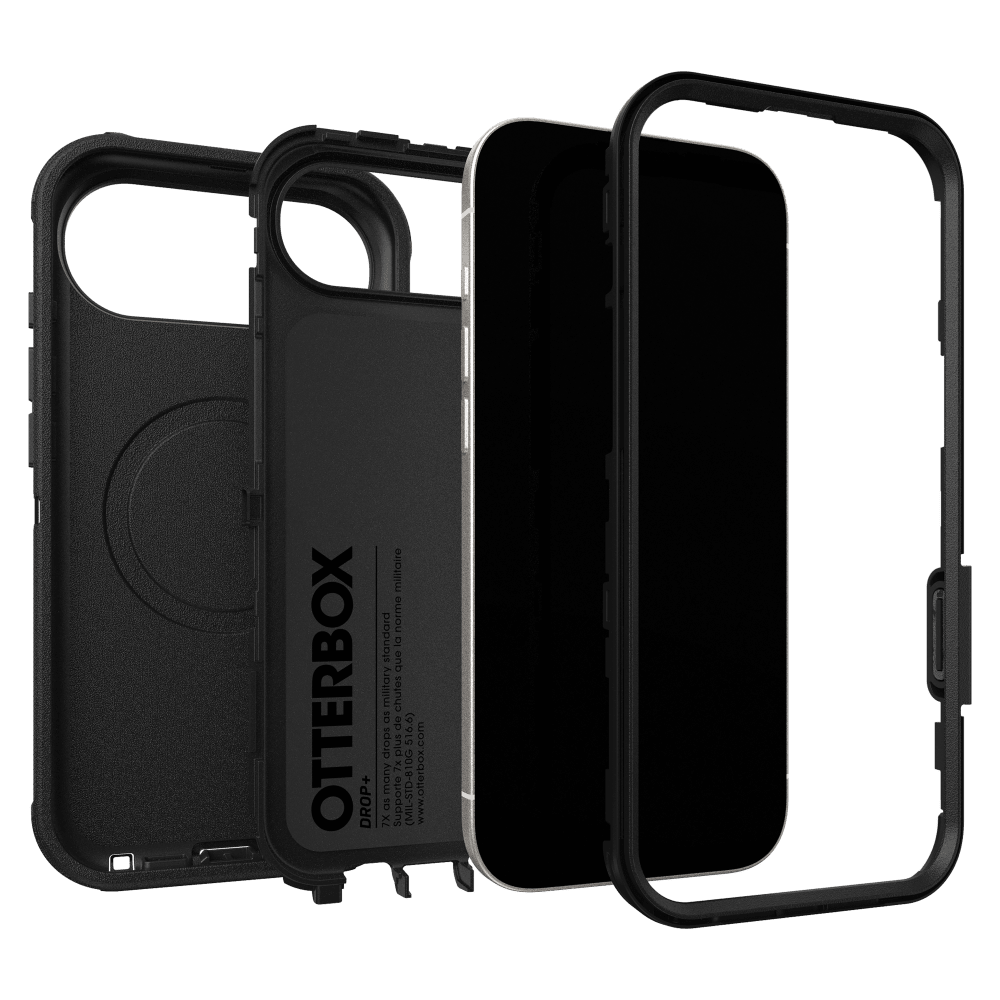 OtterBox - Defender Pro MagSafe Case with Camera Control for Apple iPhone Air - Black