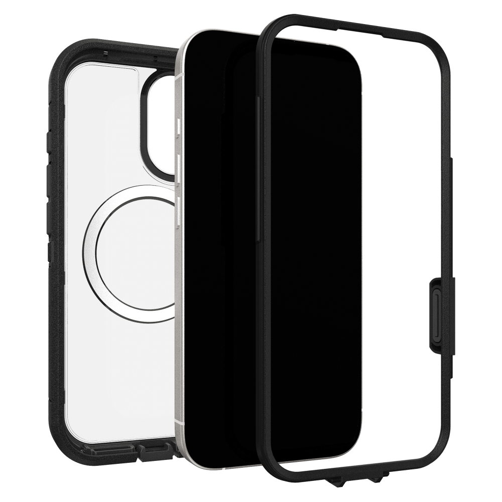 OtterBox - Defender XT Pro Clear MagSafe Case with Camera Control for Apple iPhone 17 - Dark Side