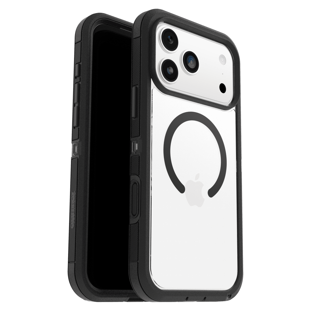 OtterBox - Defender XT Pro Clear MagSafe Case with Camera Control for Apple iPhone 17 Pro Max - Dark Side