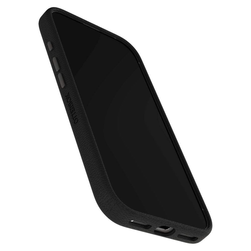 OtterBox - Symmetry Cactus Leather MagSafe Case with Camera Control for Apple iPhone 17 - Noir Ash