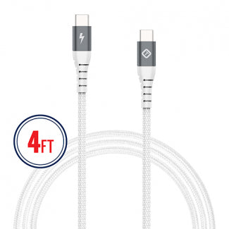 Tekya 4ft Braided USB-C TO C Cable w/Thunderbolt 3.1, 10gbps Data Transfer