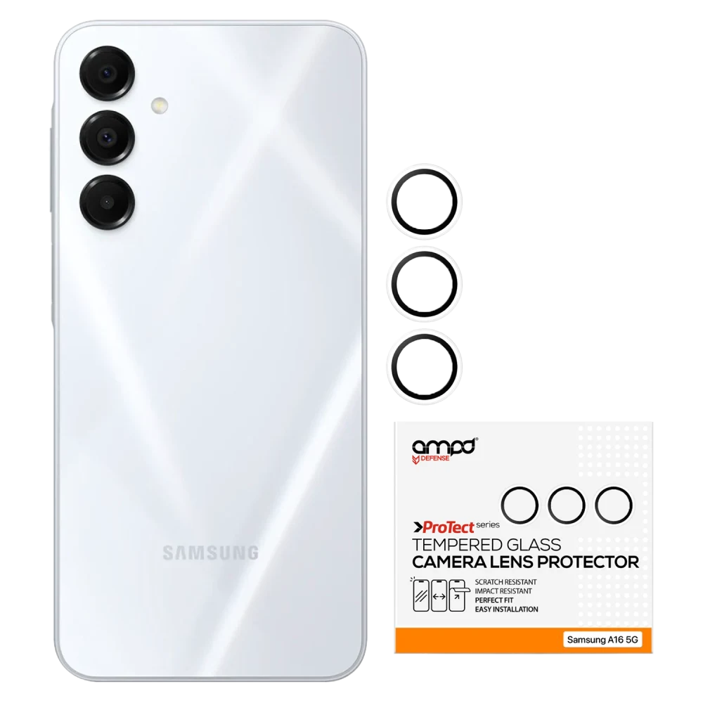 AMPD - Rear Camera Tempered Glass Screen Protector for Samsung Galaxy A17 5G / Galaxy A16 5G - Clear