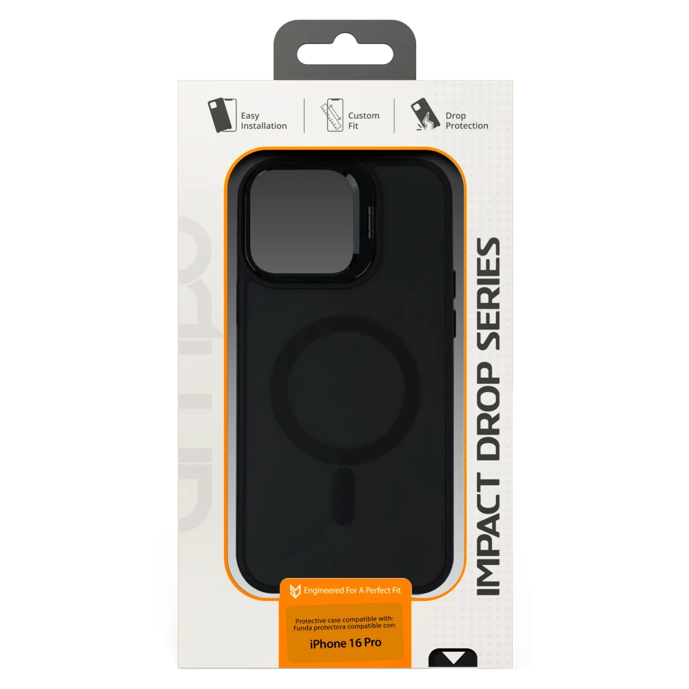 AMPD - Acrylic Smoke CamKick MagSafe Case for Apple iPhone 16 Pro - Black